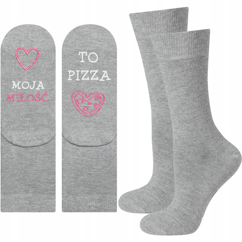 Long Women's Socks SOXO gray 