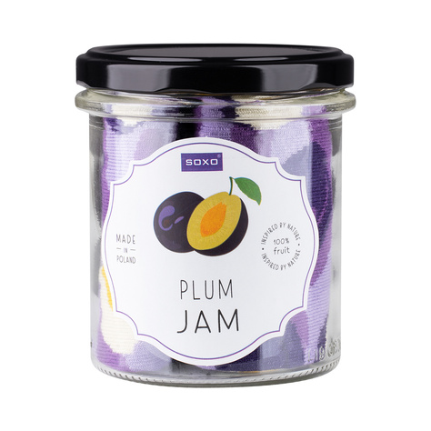 Skarpetki damskie SOXO plum jam w słoiku 