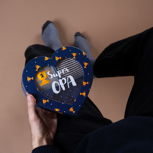 SOXO men's colorful socks gift for grandpa - 3 pairs