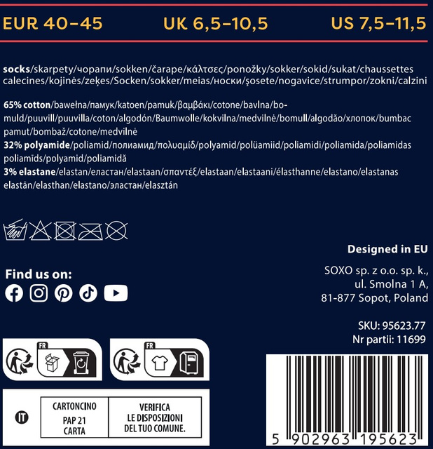 Bunte SOXO Herrensocken Super Papa Geschenk zum Vatertag