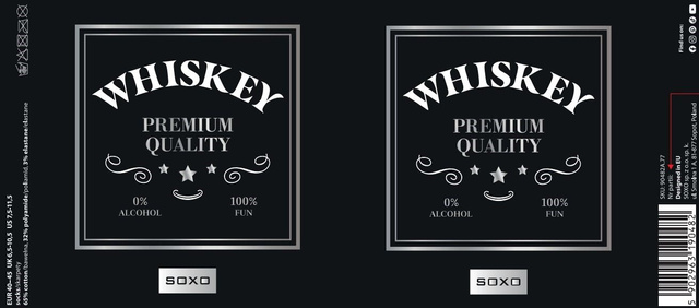 1 Paar von lustigen Socken mit Whiskymotiv einzigartiger Verpackung | Herrensocken | SOXO