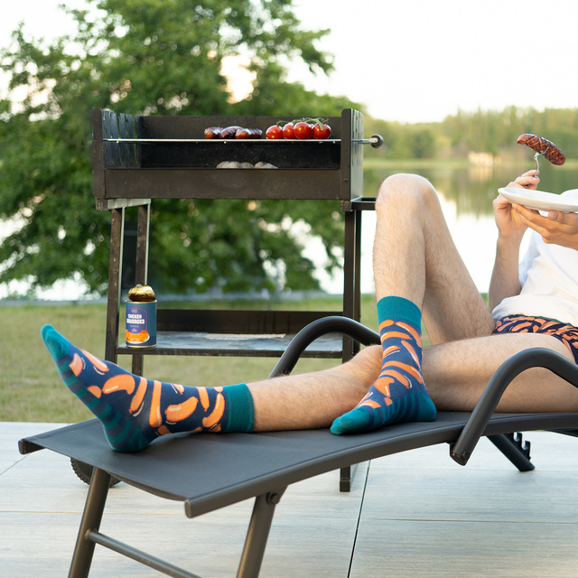 Men's socks SOXO Sausages in a jar