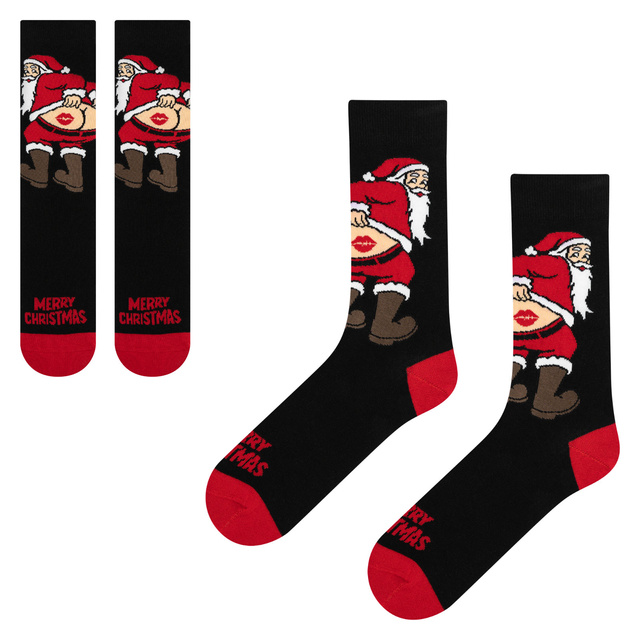 Socken Frecher Weihnachtsmann Po