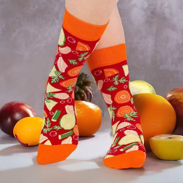 Men's Socks | Women's SOXO GOOD STUFF minestrone soup in a can | colorful | funny | gift idea for her | for Him Unisex