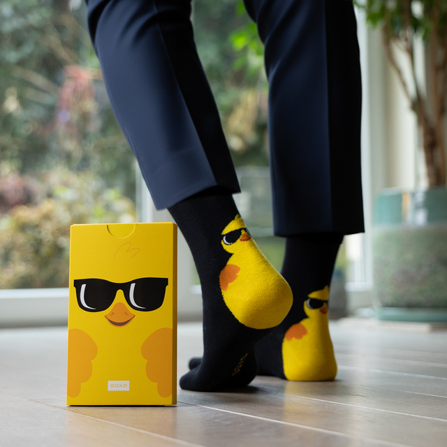 Chicken Greeting Card Socks