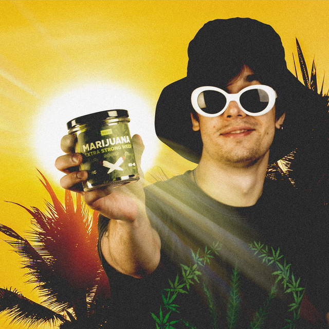 Men's colorful SOXO GOOD STUFF marijuana socks in a jar funny cotton