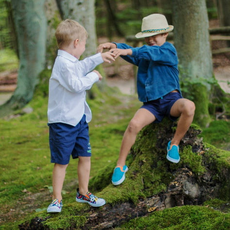 Colorful SOXO children's sneakers with patterns