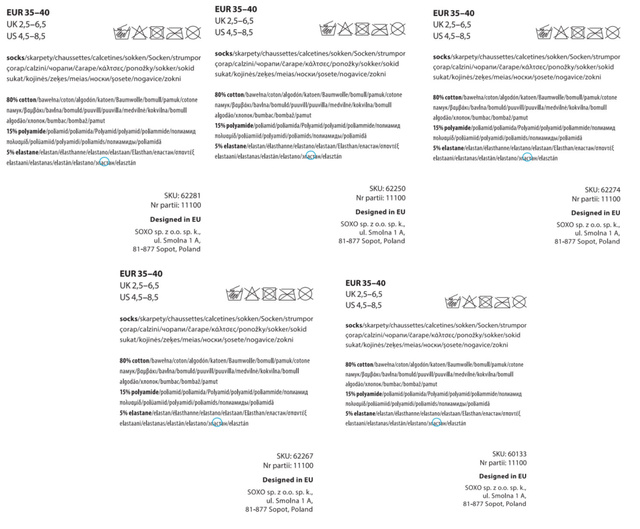 Stopki Zwierzaki 5-pak