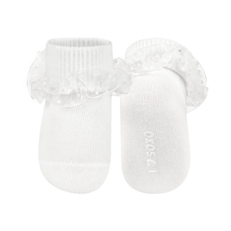 Socken Baby Taufe SOXO weiß für die Taufe