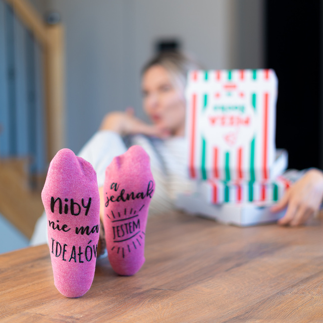 Stopki z Napisami w Kartoniku Pizza 4-pak