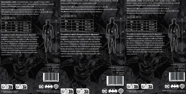 Bokserki Męskie Batman 2-pak