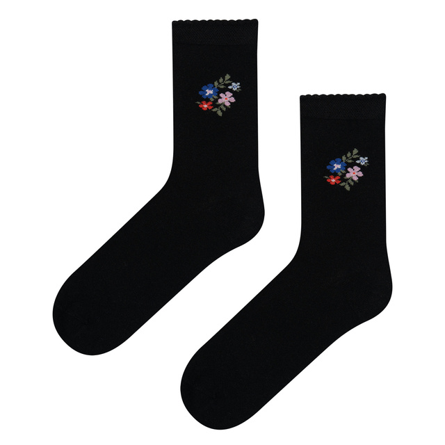 Bamboo Socks with Floral Pattern