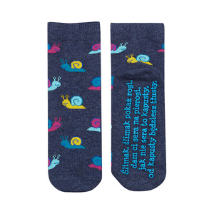 Children's socks SOXO with Polish inscriptions