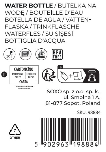 MOMO WAY Wasserflasche | BPA free | Tritan