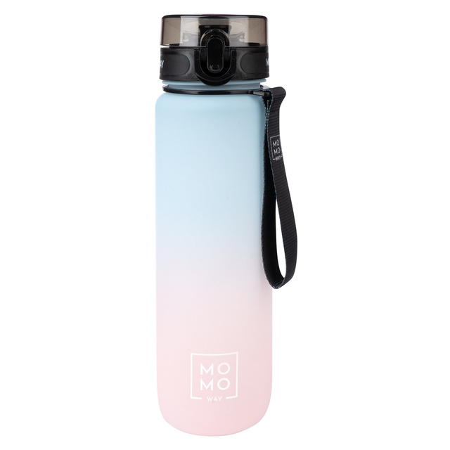 MOMO WAY Water bottle blue and pink | ideal for travel | BPA free | Tritan
