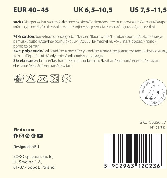 1 Paar von lustige Socken mit Steakmotiv in einzigartiger Verpackung | Herrensocken | SOXO