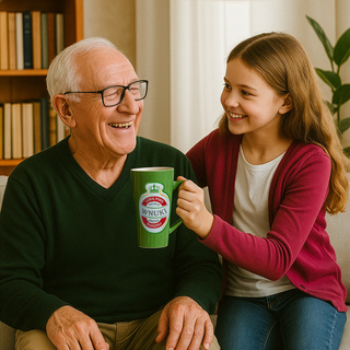 Ein Becher zum Opatag Ich mag Bier, aber ein Geschenk für Enkel