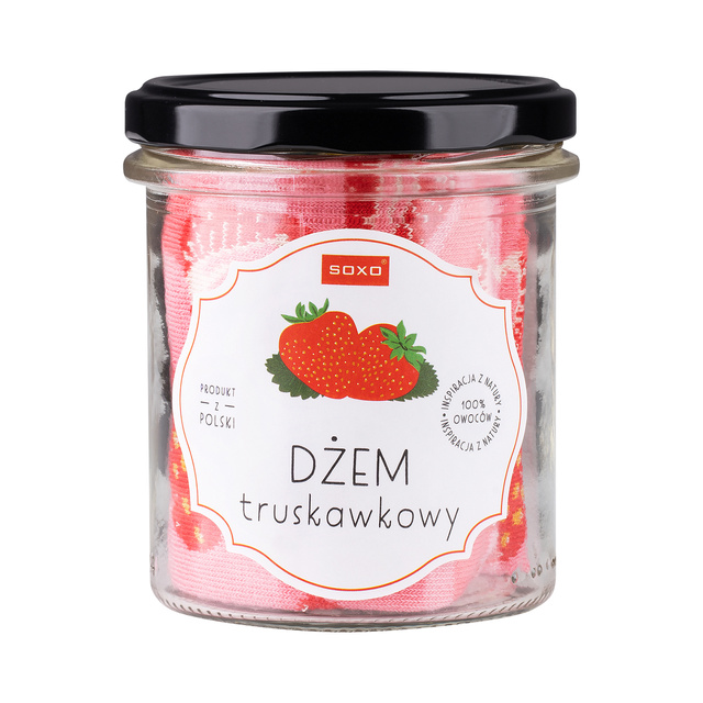 Skarpetki Dżem Truskawkowy w Słoiku 
