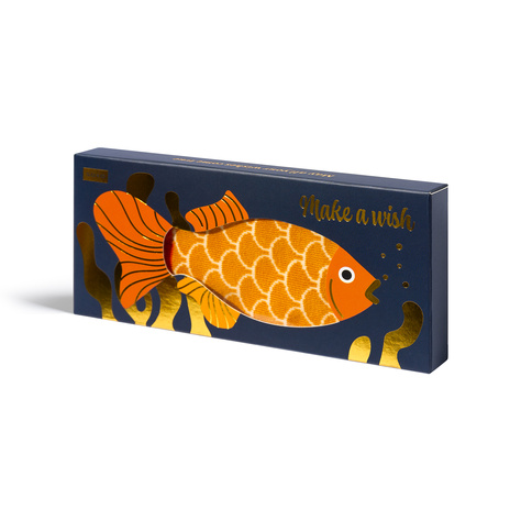 Women's SOXO goldfish socks in fun gift wrap 