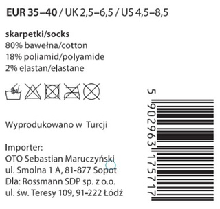 Colorful SOXO GOOD STUFF socks cotton, Grandma, perfect for a gift with Polish inscriptions