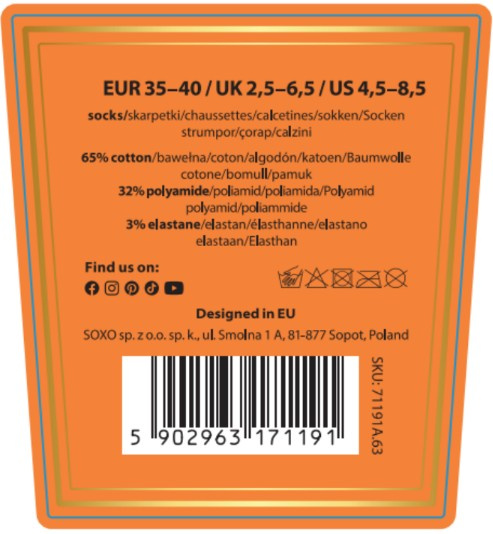 1 Paar von lustigen Socken mit Proseccomotiv einzigartiger Verpackung| Damensocken | SOXO