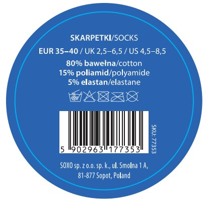 Bunte Herrensocken SOXO GOOD STUFF Hering in einem Glas