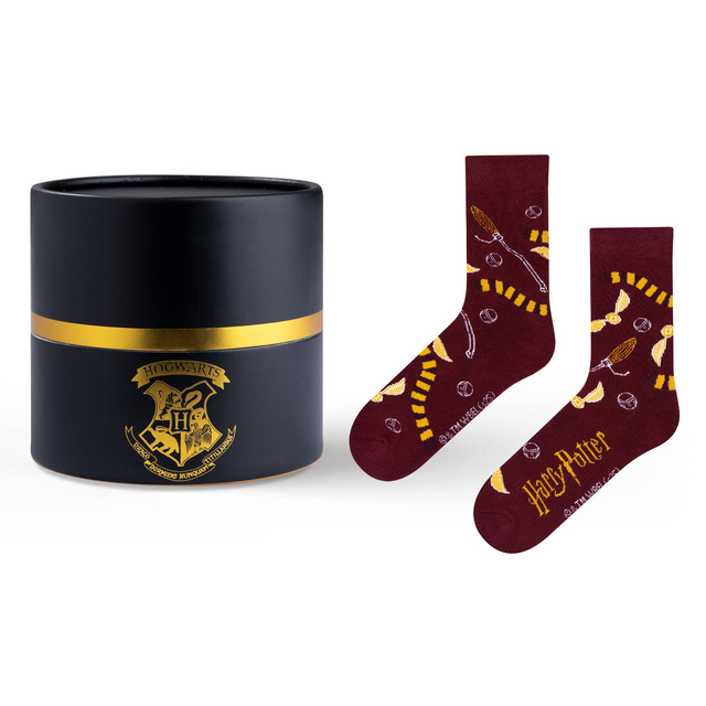 Socks in a tube with Harry Potter design
