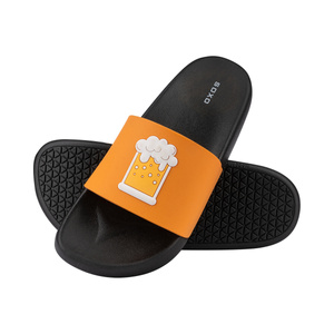 Comfort Women's and Men's Beach Flip-flops SOXO Beer | Perfect for Beach Holidays and Swimming Pool | Rubber