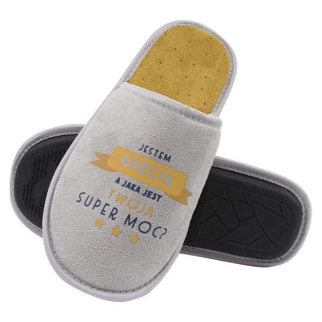 Bunte Damenhausschuhe SOXO mit Entenfedern, warm und weich