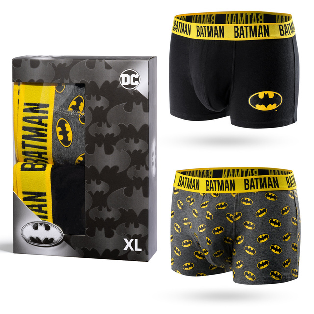 2 Paar von lustigen Boxershorts mit Batman motive in einzigartiger Verpackung | SOXO