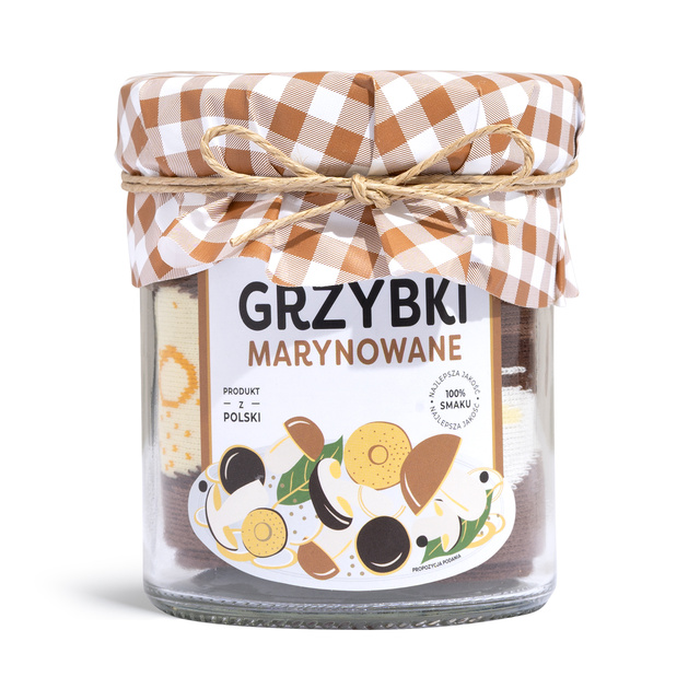 Skarpetki Grzybki Marynowane w Słoiku