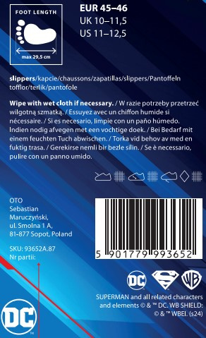 Hausschuhe Herren The SupermanGeschenkideen Für Männer SOXO Authentisches Produkt lizenziert von Warner Bros DC Comics