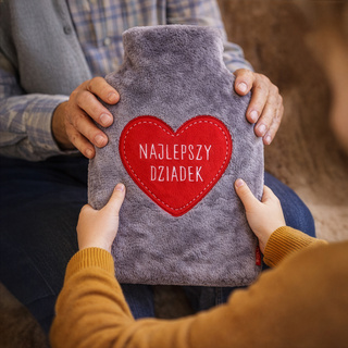 Fuchs Wärmflasche 1,8 L SOXO in Plüsch-Hülle GESCHENKIDEE