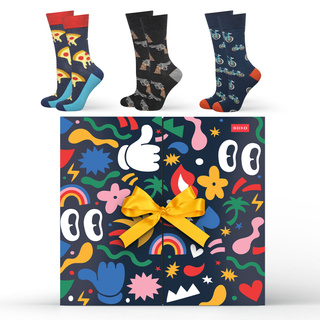 Adventskalender mit Socken 12er-Pack