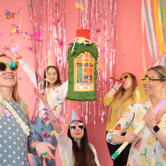 Men's colorful SOXO GOOD STUFF Tequila socks in a bottle gift