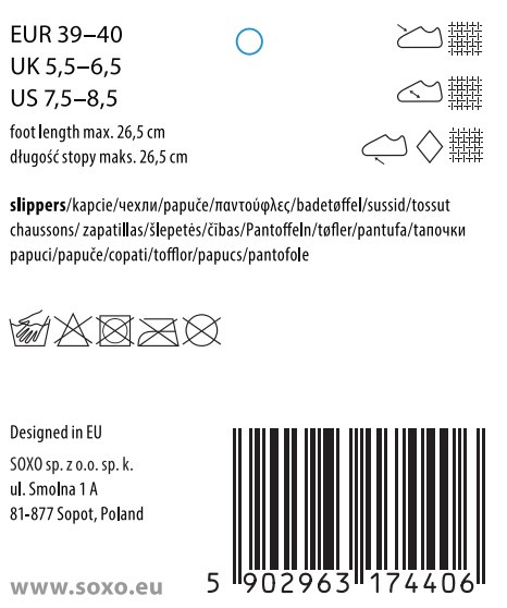 Kapcie Damskie Grafitowe