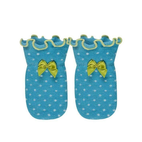 Blau Baby Handschuhe SOXO mit Tupfen