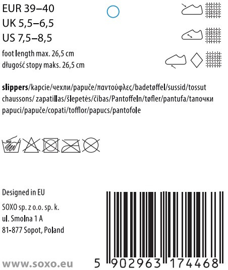 Kapcie Japonki Damskie Szare