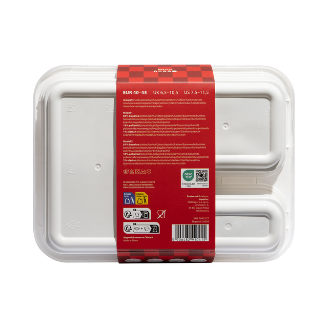 Herrensocken SOXO Schnitzel in der Verpackung - 2 Paare