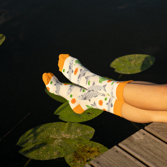 Damensocken SOXO | Fisch in Gelee | Weihnachtsgeschenk | Nikolaiken | für Sie