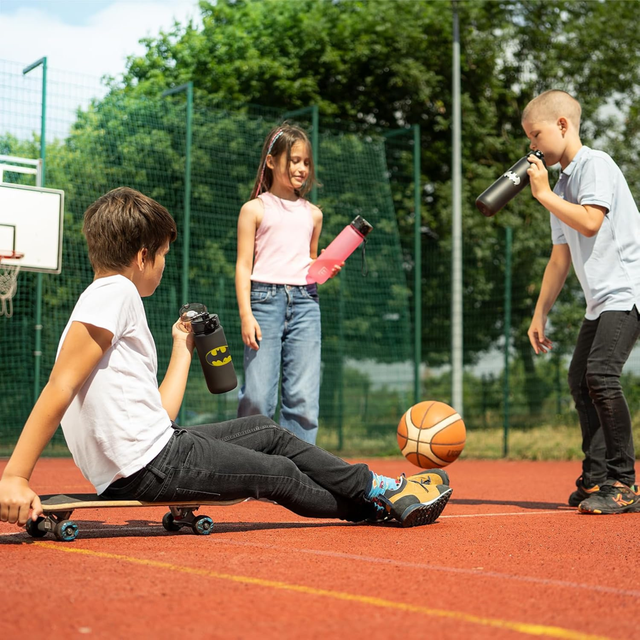 Water bottle 0.6L black | durable and practical | Batman