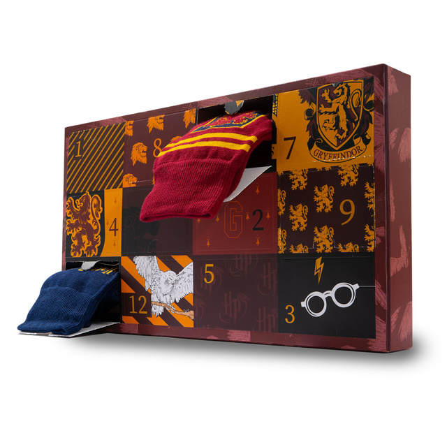 Adventskalender mit Socken Harry Potter 6er-Pack
