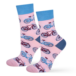 Colorful women's SOXO GOOD STUFF socks cotton bicycle