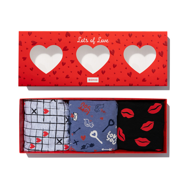 SOXO Valentinstag Boxershort Set - 3 Paare