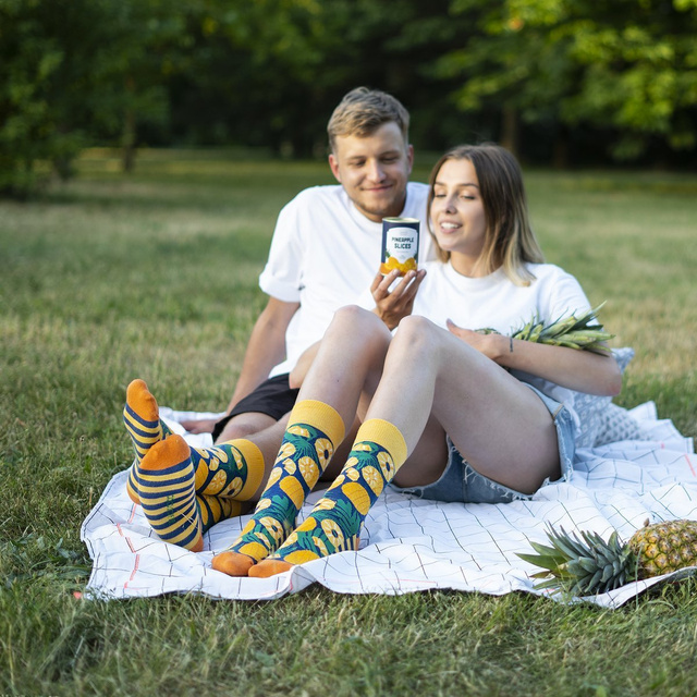 Women's Socks | Men's | SOXO GOOD STUFF | canned pineapple | for a gift | Unisex