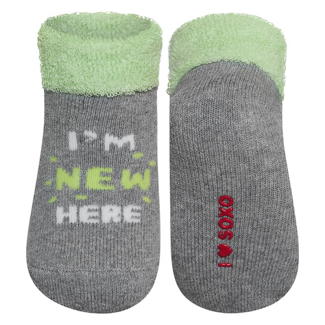 Gray SOXO baby socks