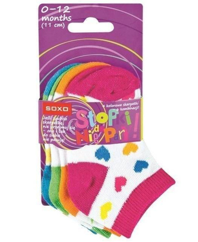 Set of 2x Colorful SOXO baby socks