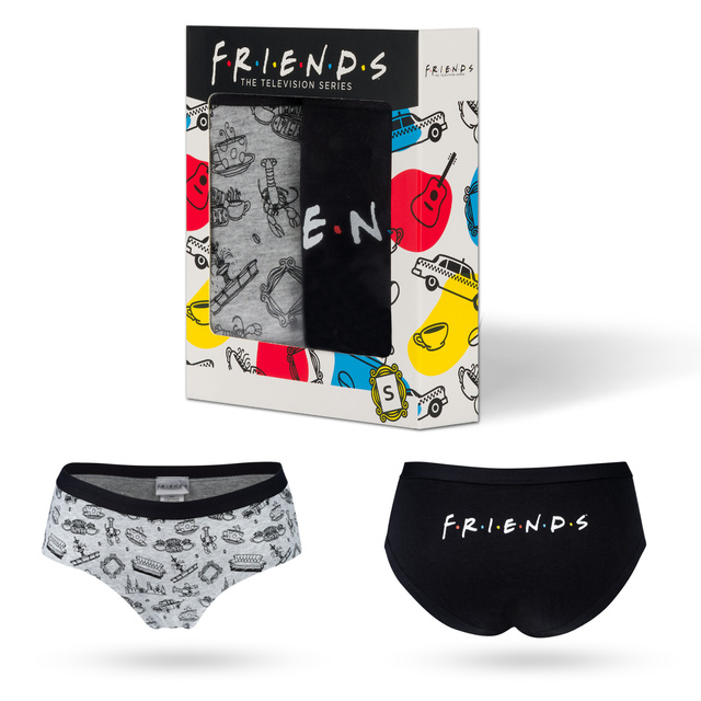 2 Paar von lustigen  Damen Höschen mit Serie Friendsmotiv | SOXO