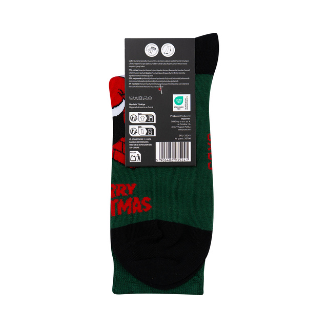 Frecher Weihnachtsmann mit Flasche Socken