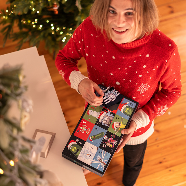 Adventskalender mit Socken Rick and Morty 6er-Pack